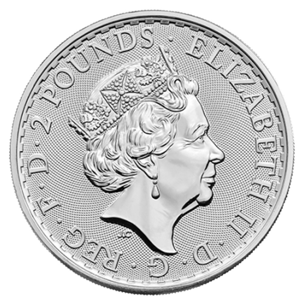 2023 25 x 1oz Silver Britannia QEII Coins in a Tube