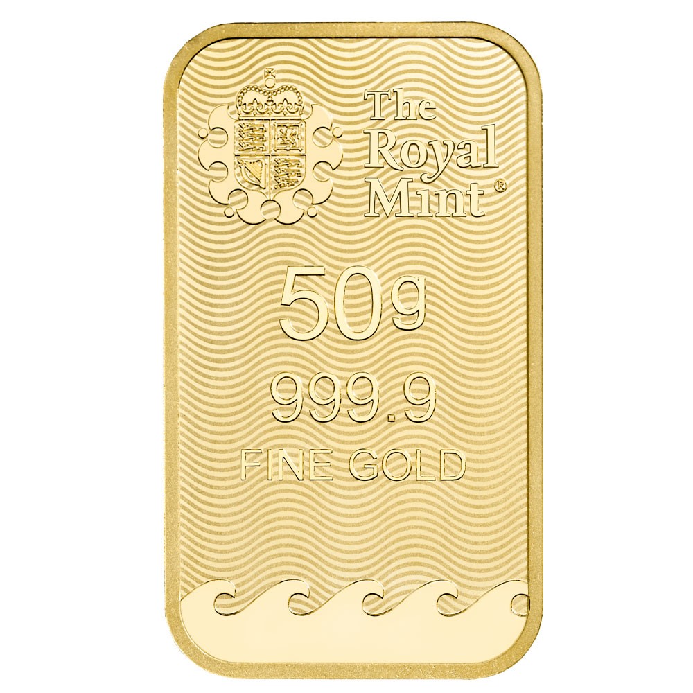 50g Britannia Gold Bar | The Royal Mint