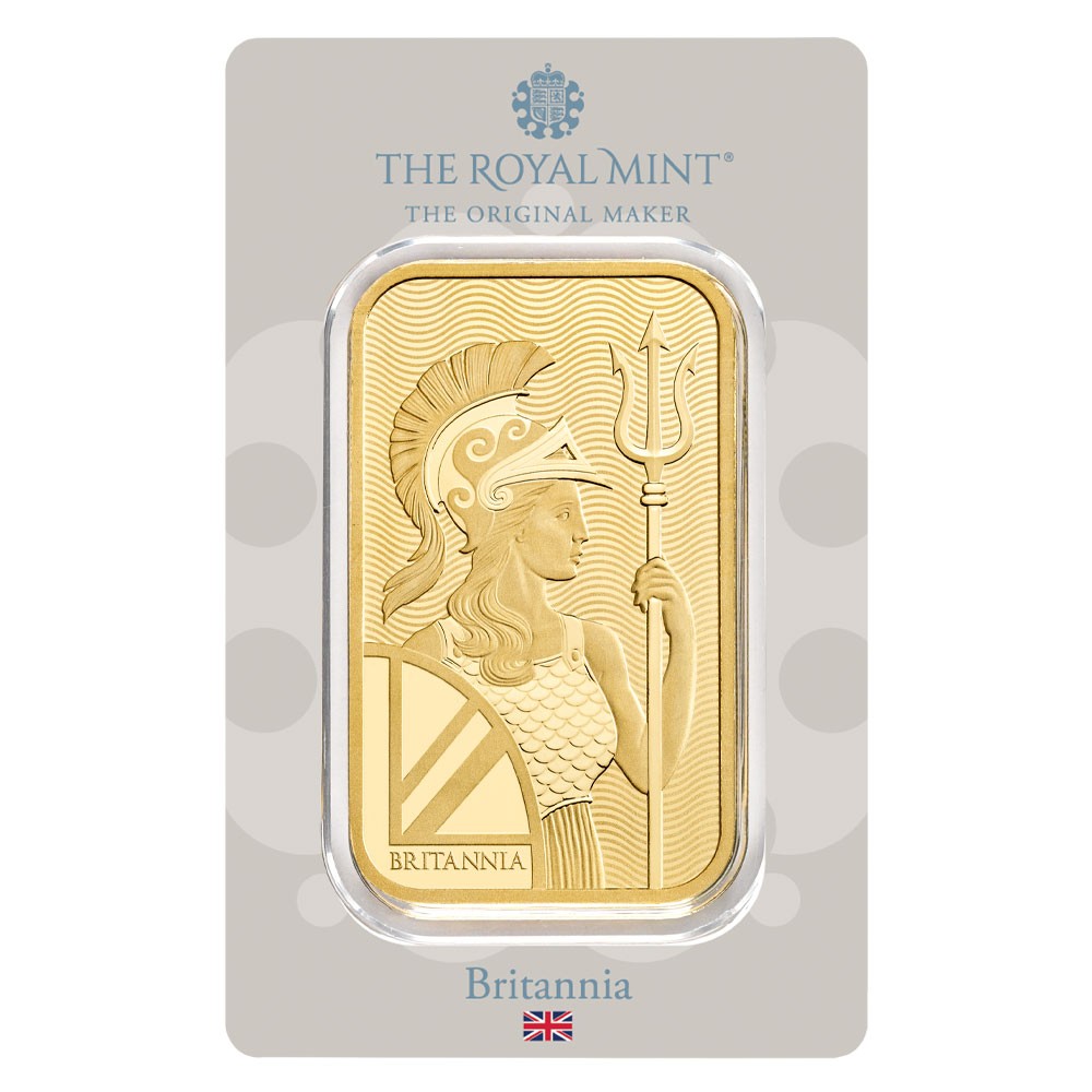 100g Britannia Gold Bar | The Royal Mint