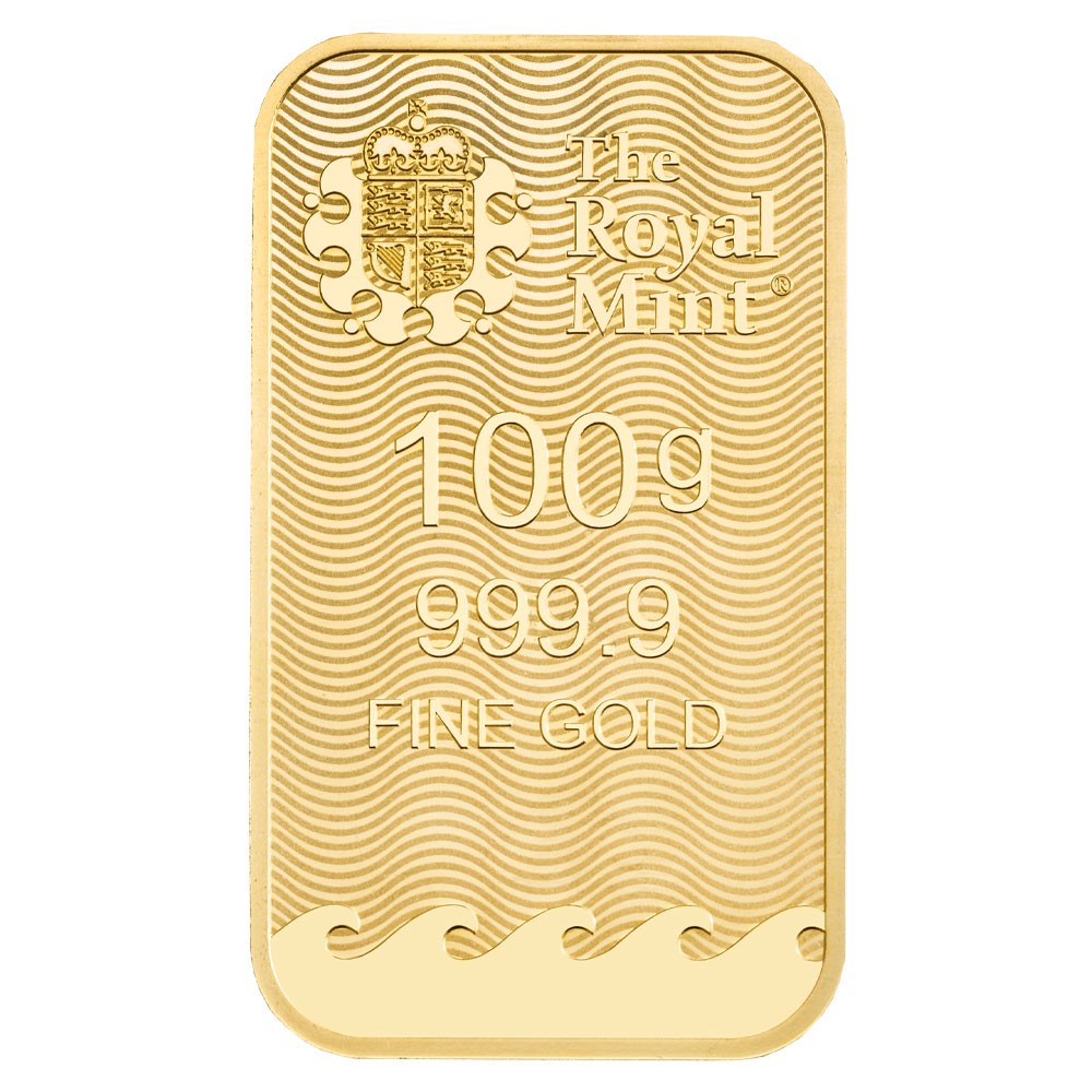 100g Britannia Gold Bar | The Royal Mint