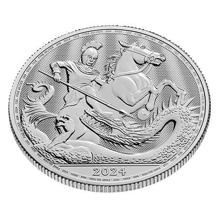 2024 1oz St George and the Dragon Silver Coin | The Royal Mint 