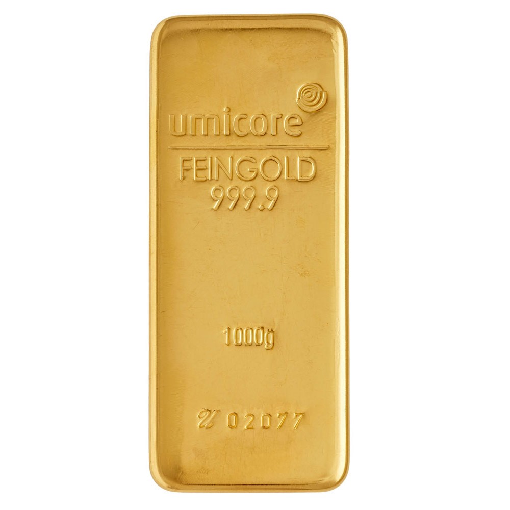 1kg Gold Cast Bar | Umicore