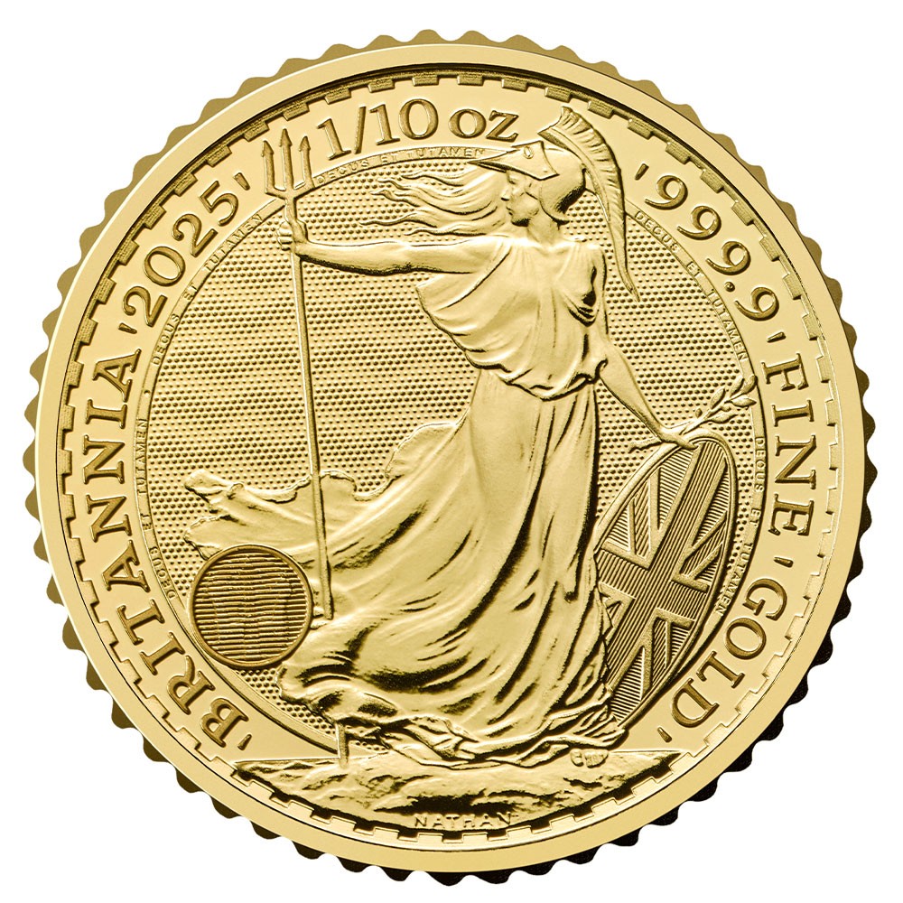 2025 1/10oz Gold Britannia Coin | The Royal Mint