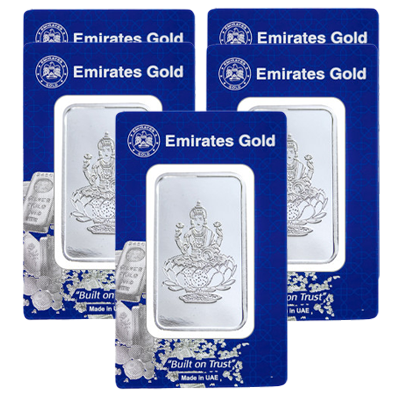 5 x 1oz Lakshmi Pure (999.0) Silver Bars | Emirates