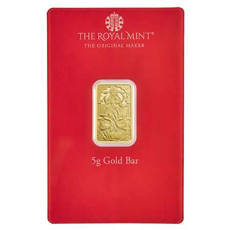  5g Lakshmi Gold Minted Bar | The Royal Mint