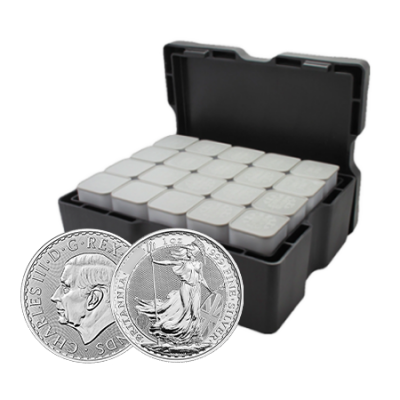 STORAGE ONLY - 1oz Silver Britannia Monster Box - VAT FREE