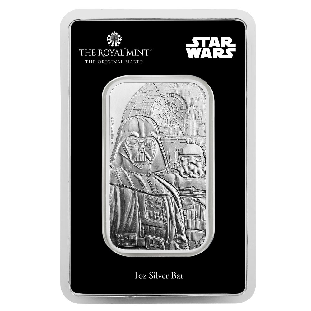 1oz Star Wars Dark Side Silver Minted Bar | The Royal Mint