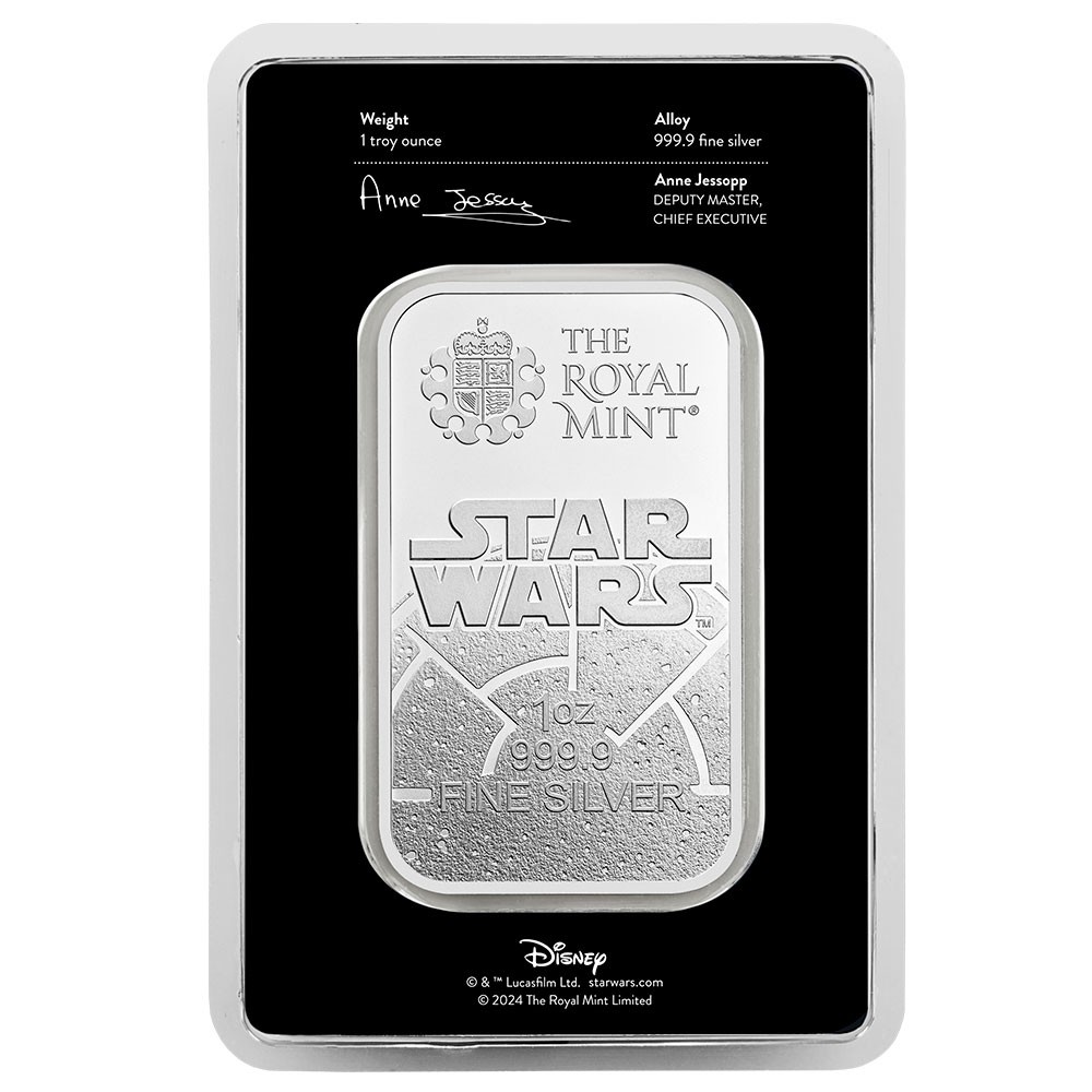 1oz Star Wars Dark Side Silver Minted Bar | The Royal Mint