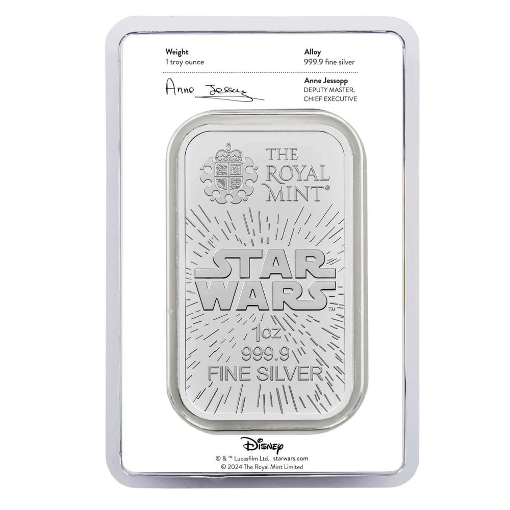 1oz Star Wars Light Side Silver Minted Bar | The Royal Mint