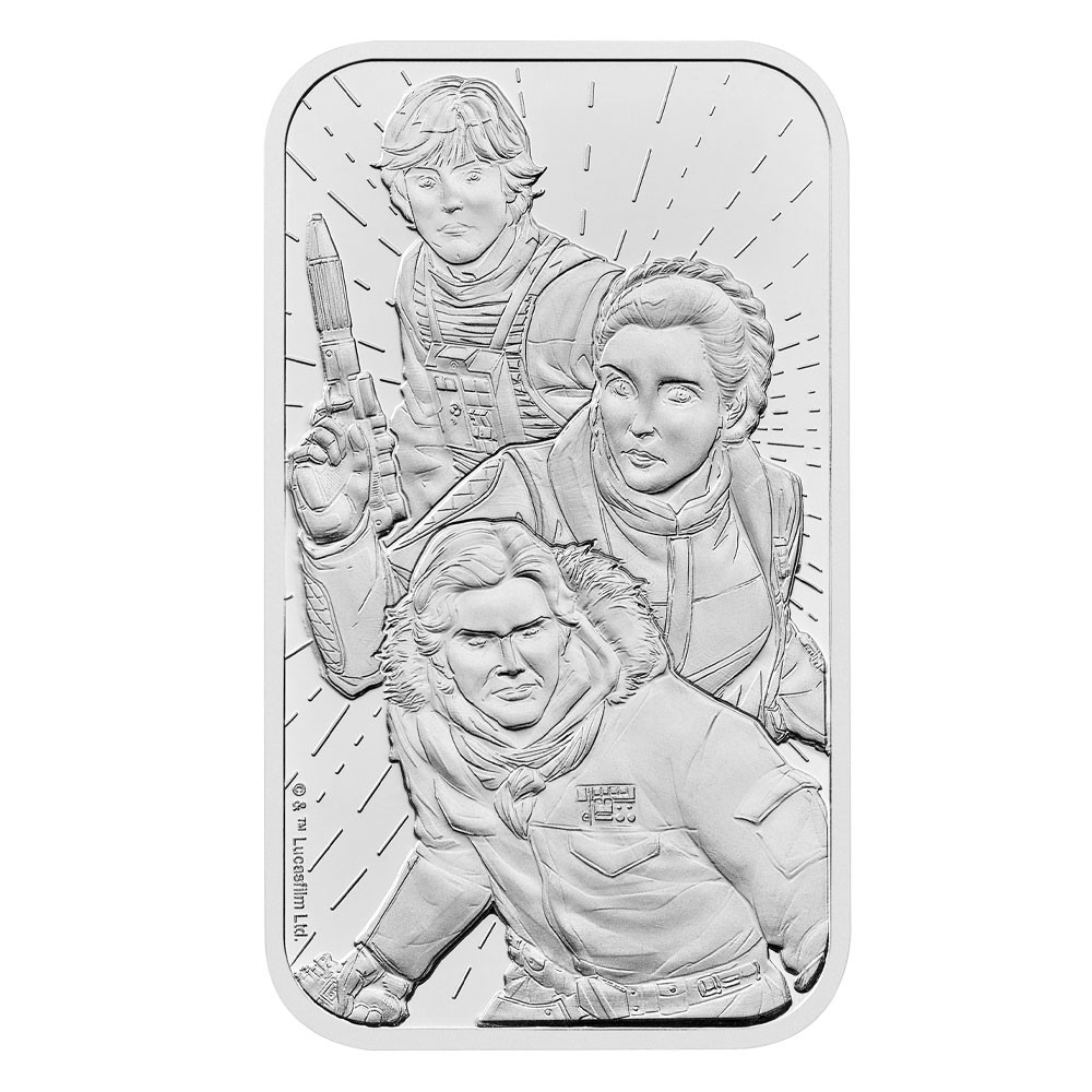 1oz Star Wars Light Side Silver Minted Bar | The Royal Mint