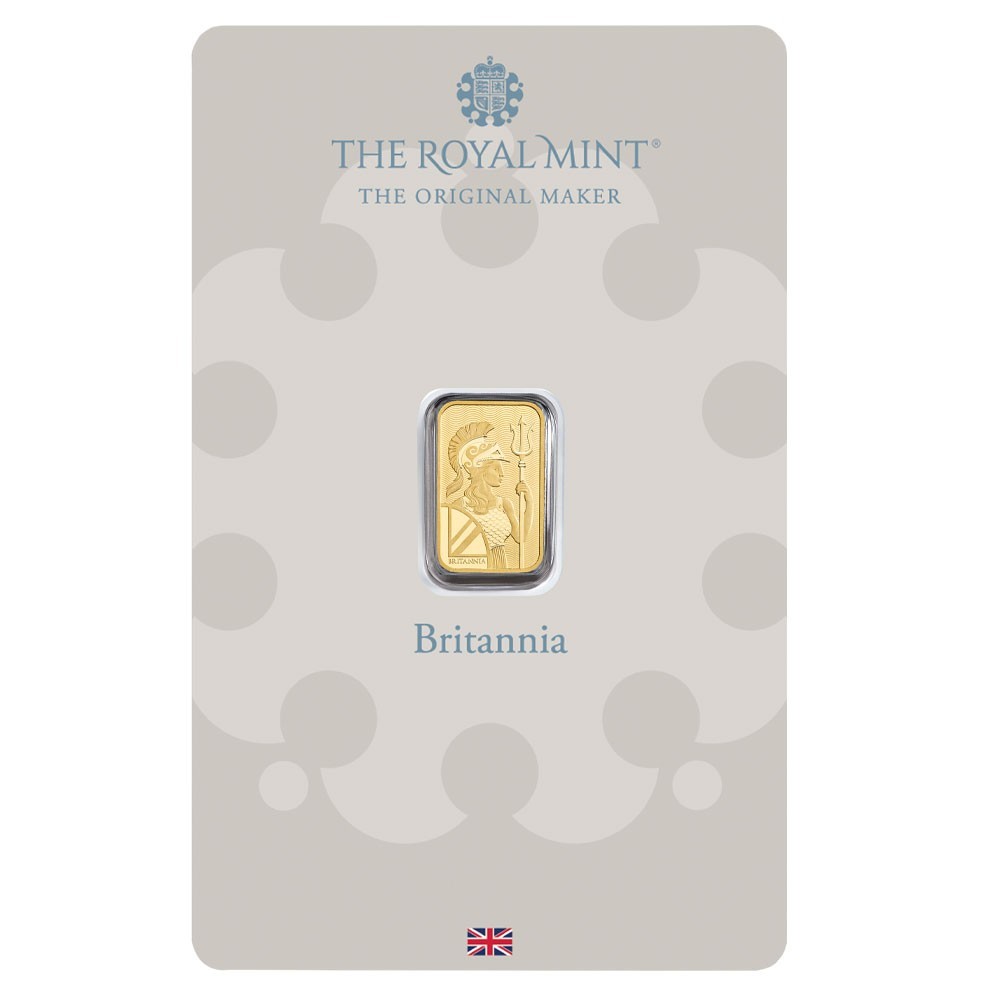 25 x 1g Britannia Gold Bar Bundle | The Royal Mint