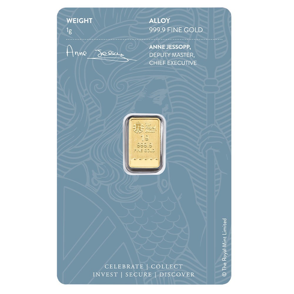 25 x 1g Britannia Gold Bar Bundle | The Royal Mint