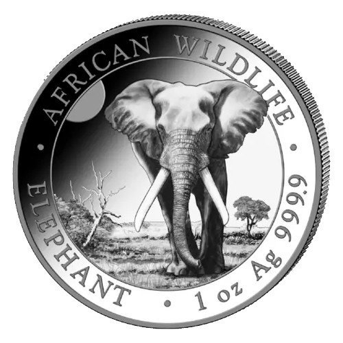 2025 1oz Silver Elephant Coin (Somalia)