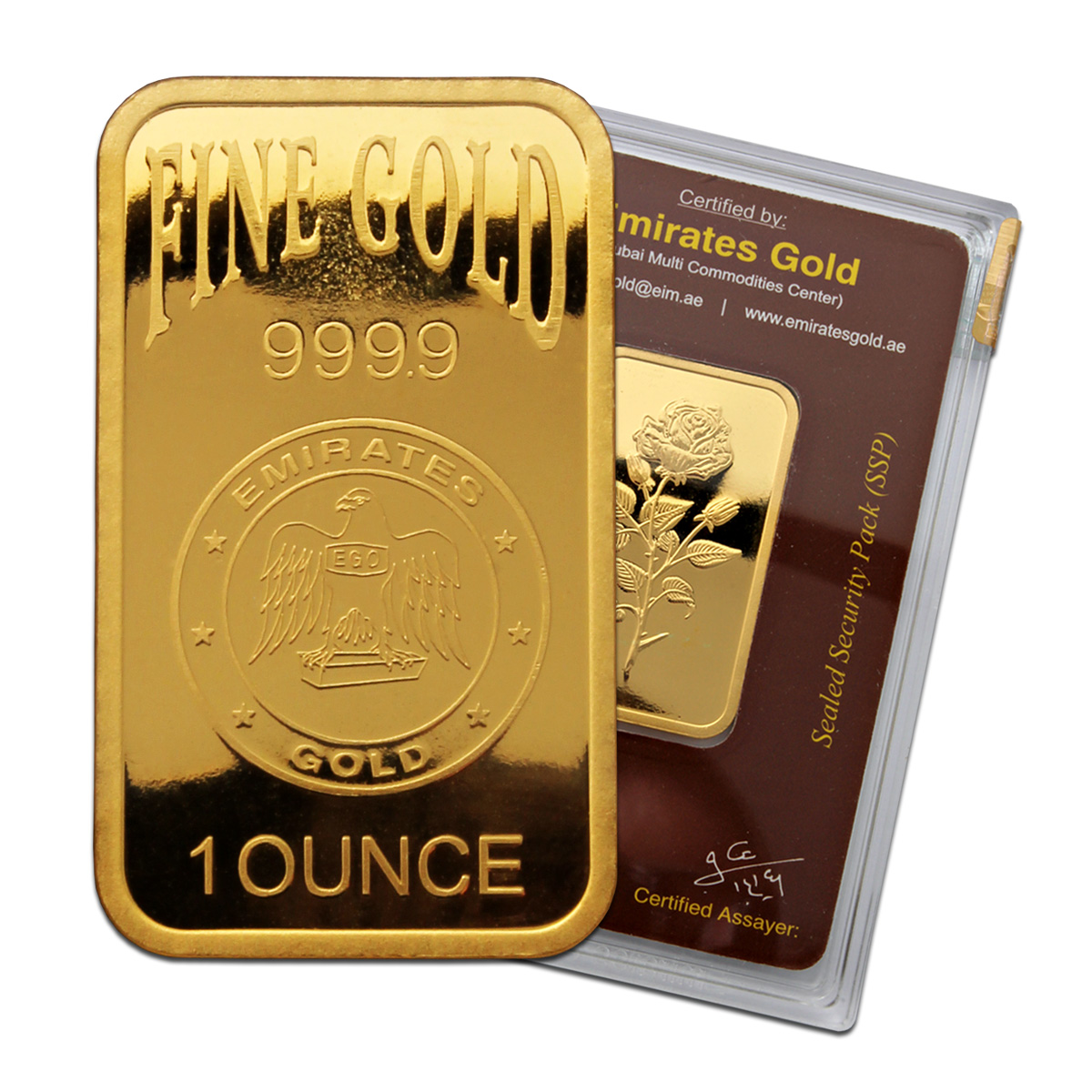 Emirates Gold 1 Ounce Gold Bar Packaged 