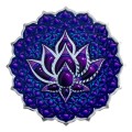 2oz Lotus Of The 7th Chakra Silver Coin with Color I PAMP Suisse