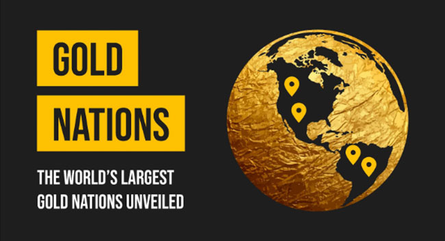 The world’s largest gold nations unveiled